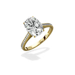 Channel Set Solitaire Engagement Ring - The Better Diamonds