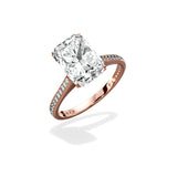 Channel Set Solitaire Engagement Ring - The Better Diamonds