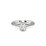 Channel Set Solitaire Engagement Ring - The Better Diamonds