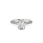 Channel Set Solitaire Engagement Ring - The Better Diamonds