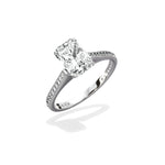 Channel Set Solitaire Engagement Ring - The Better Diamonds