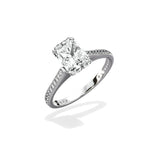 Channel Set Solitaire Engagement Ring - The Better Diamonds