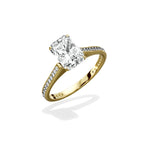 Channel Set Solitaire Engagement Ring - The Better Diamonds