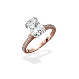 Channel Set Solitaire Engagement Ring - The Better Diamonds