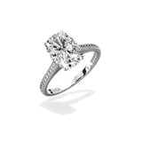 Channel Set Solitaire Engagement Ring - The Better Diamonds