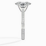 Channel Set Solitaire Engagement Ring - The Better Diamonds