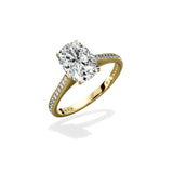 Channel Set Solitaire Engagement Ring - The Better Diamonds