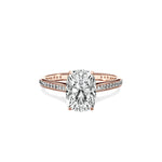 Channel Set Solitaire Engagement Ring - The Better Diamonds