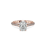 Channel Set Solitaire Engagement Ring - The Better Diamonds