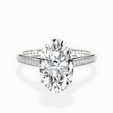 Channel Set Solitaire Engagement Ring - The Better Diamonds