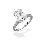 Channel Set Solitaire Engagement Ring - The Better Diamonds