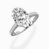 Channel Set Solitaire Engagement Ring - The Better Diamonds