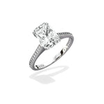 Channel Set Solitaire Engagement Ring - The Better Diamonds