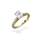 Channel Set Solitaire Engagement Ring - The Better Diamonds