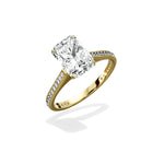 Channel Set Solitaire Engagement Ring - The Better Diamonds