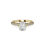 Channel Set Solitaire Engagement Ring - The Better Diamonds