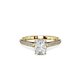 Channel Set Solitaire Engagement Ring - The Better Diamonds