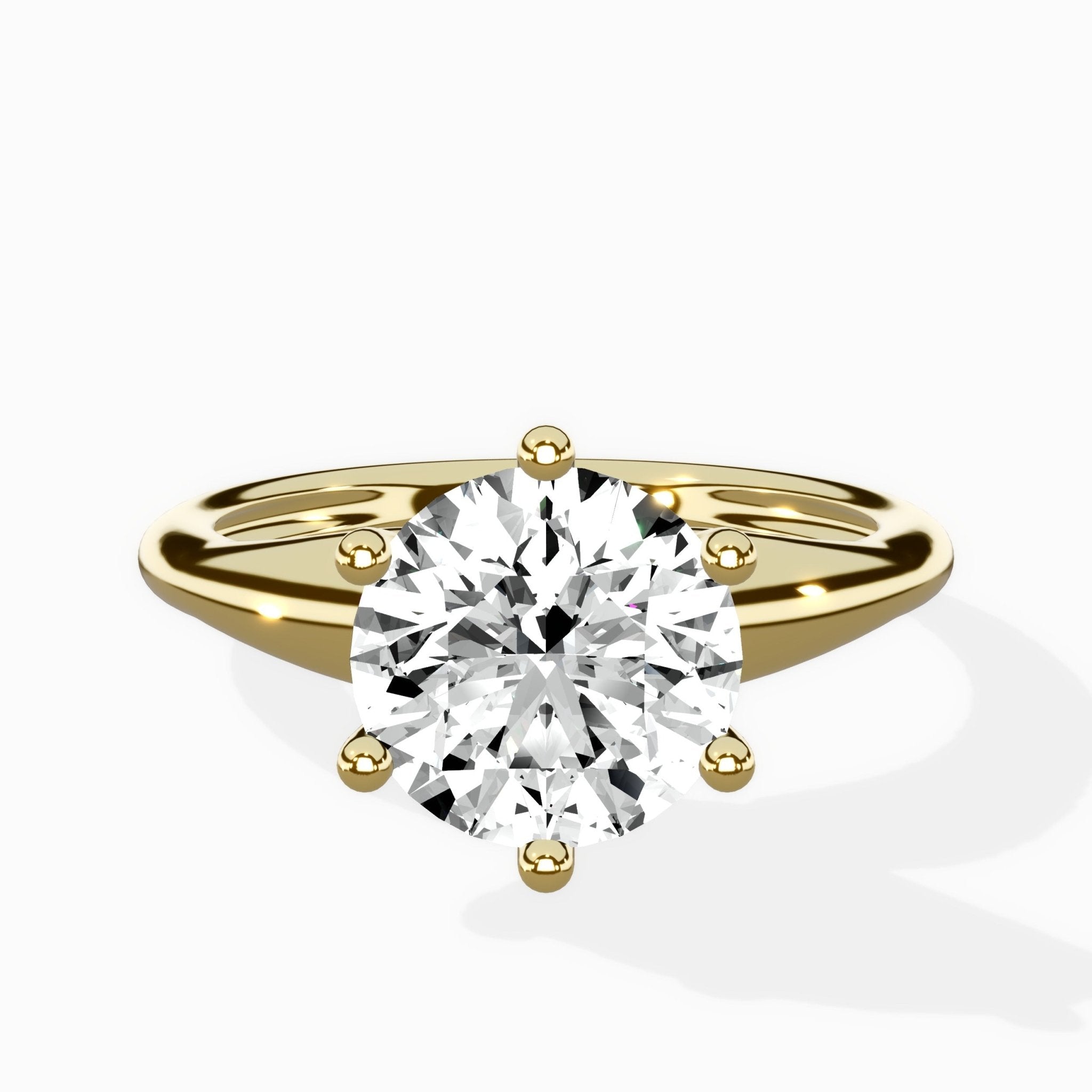 Classic Four Prong Solitaire Ring Engagement Ring - The Better Diamonds