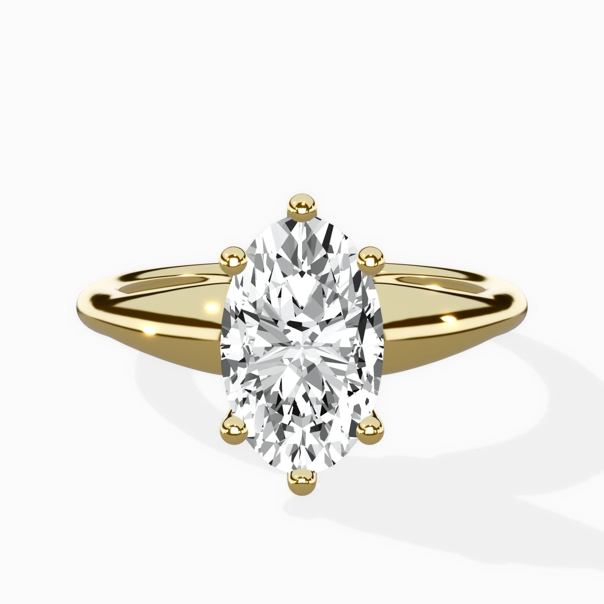 Classic Four Prong Solitaire Ring Engagement Ring - The Better Diamonds