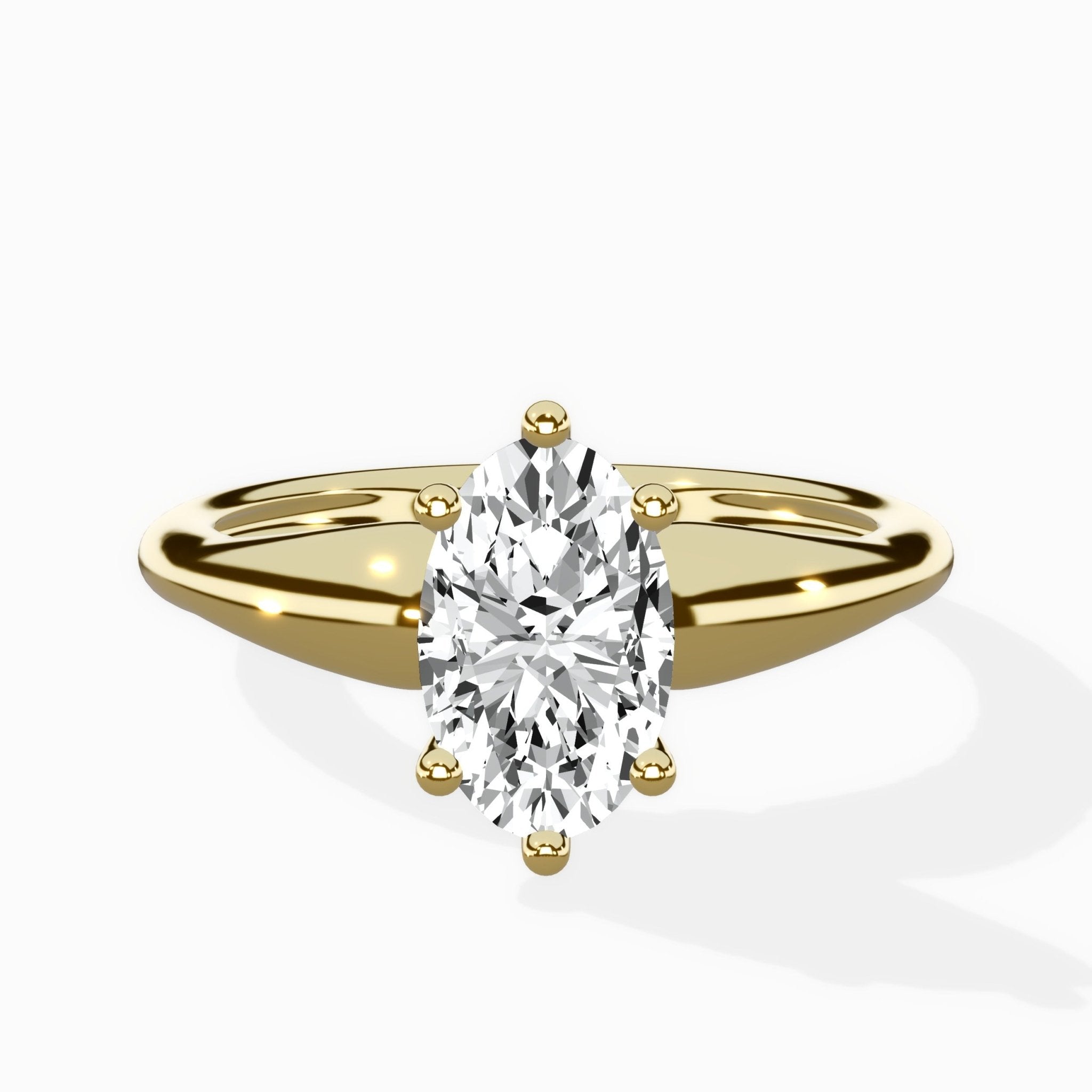 Classic Four Prong Solitaire Ring Engagement Ring - The Better Diamonds