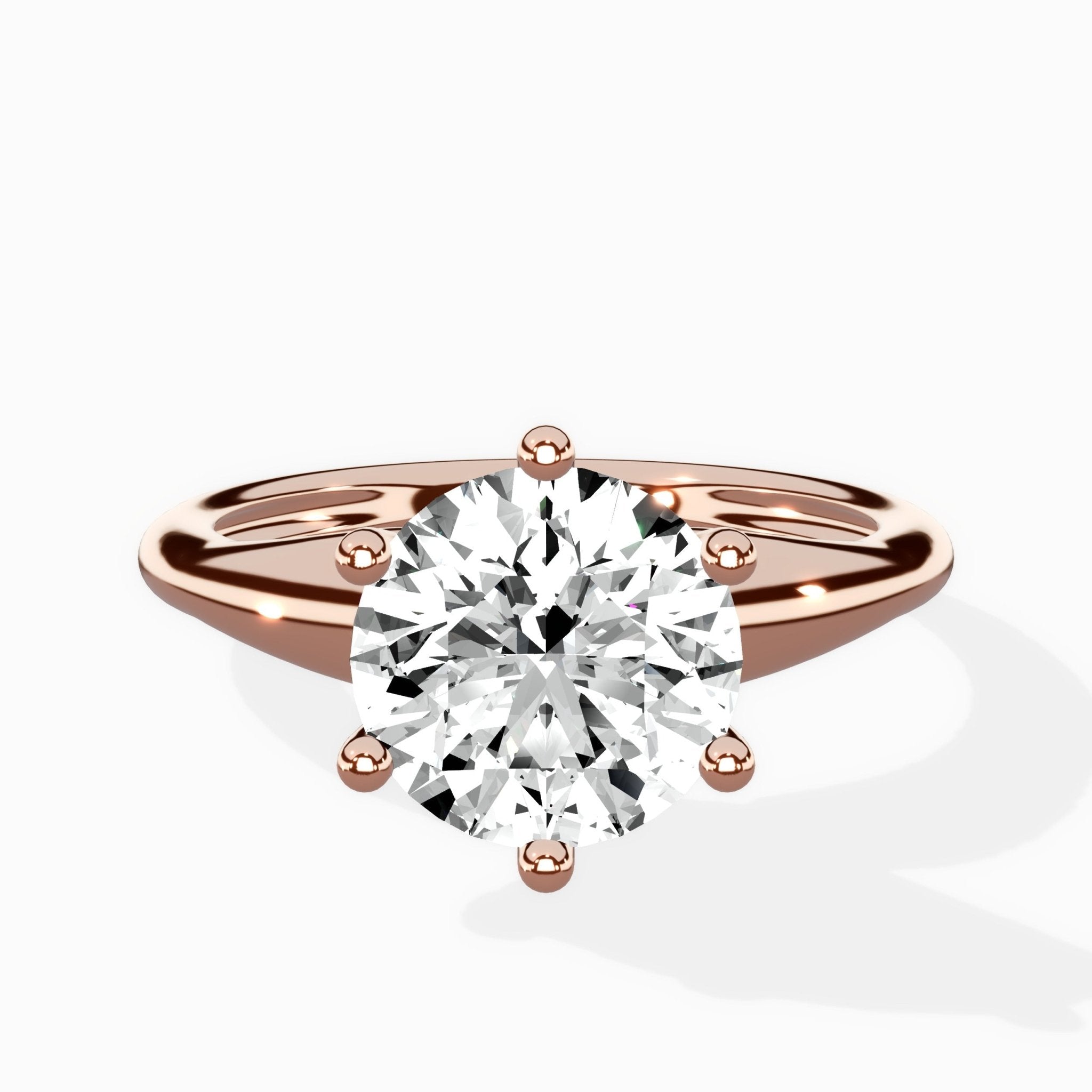 Classic Four Prong Solitaire Ring Engagement Ring - The Better Diamonds