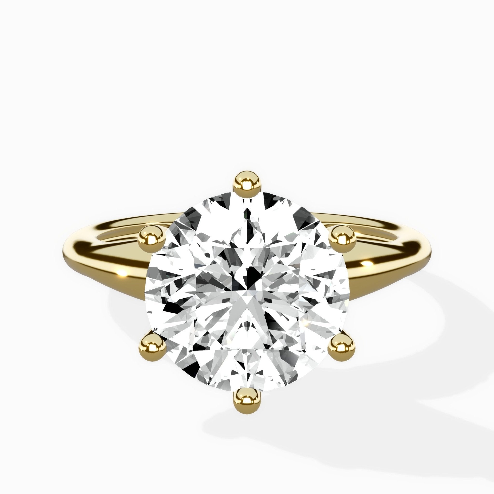 Classic Four Prong Solitaire Ring Engagement Ring - The Better Diamonds