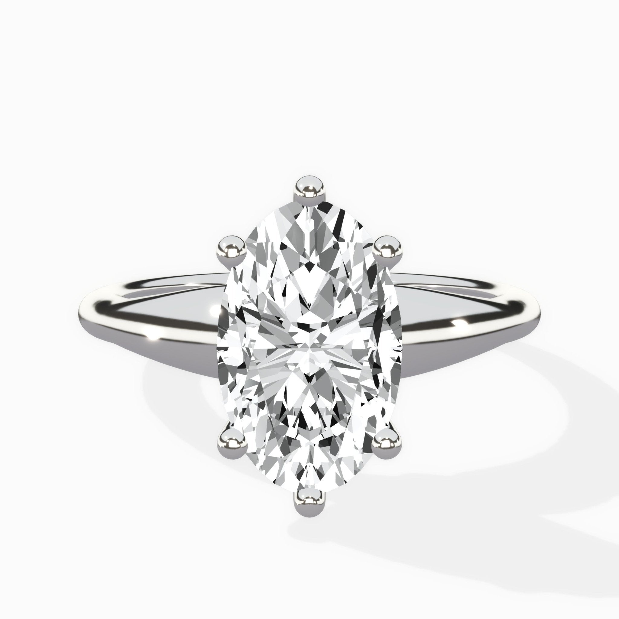Classic Four Prong Solitaire Ring Engagement Ring - The Better Diamonds