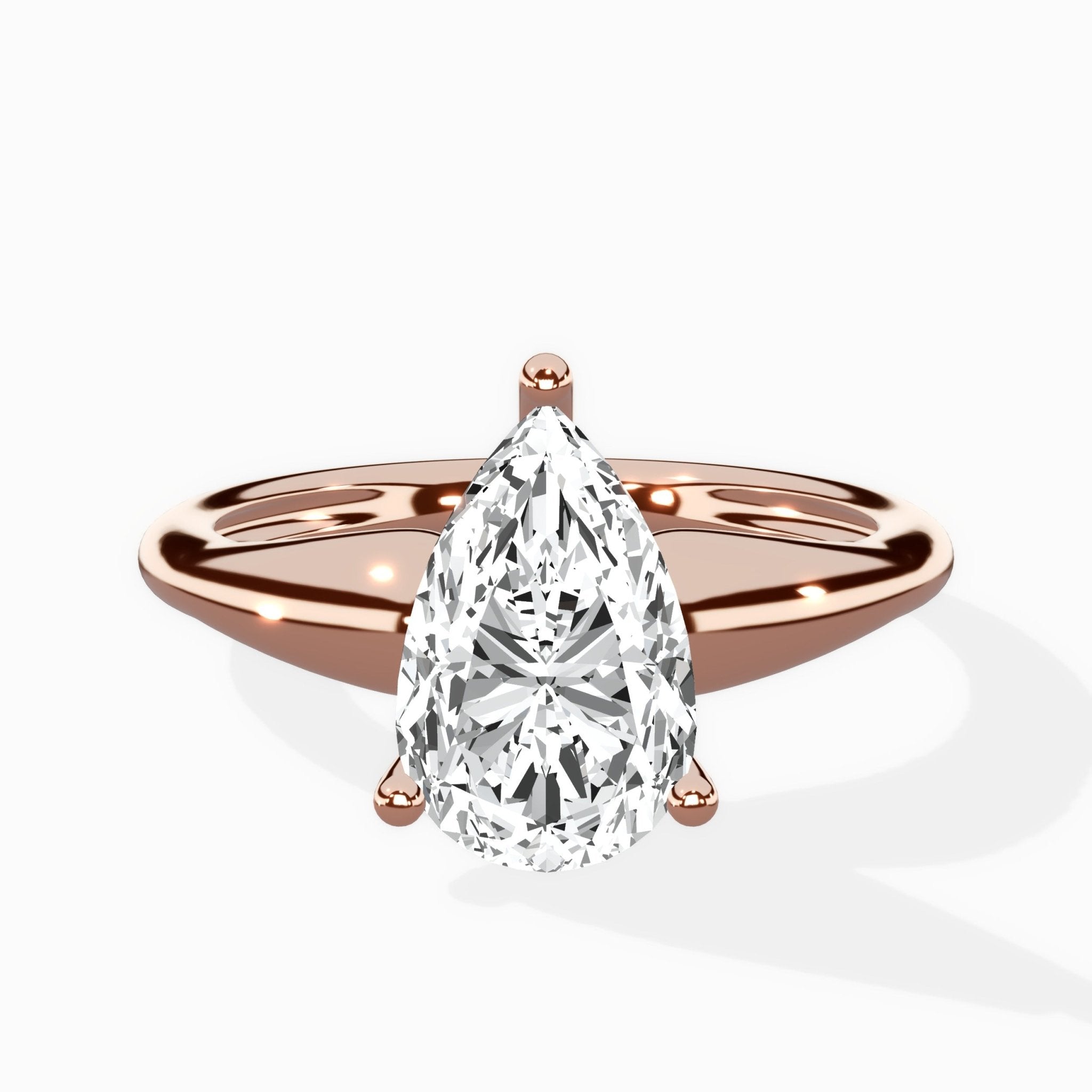 Classic Four Prong Solitaire Ring Engagement Ring - The Better Diamonds
