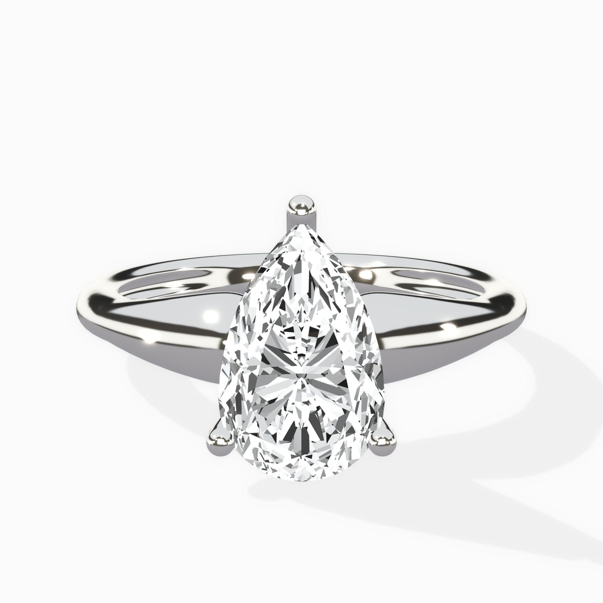 Classic Four Prong Solitaire Ring Engagement Ring - The Better Diamonds