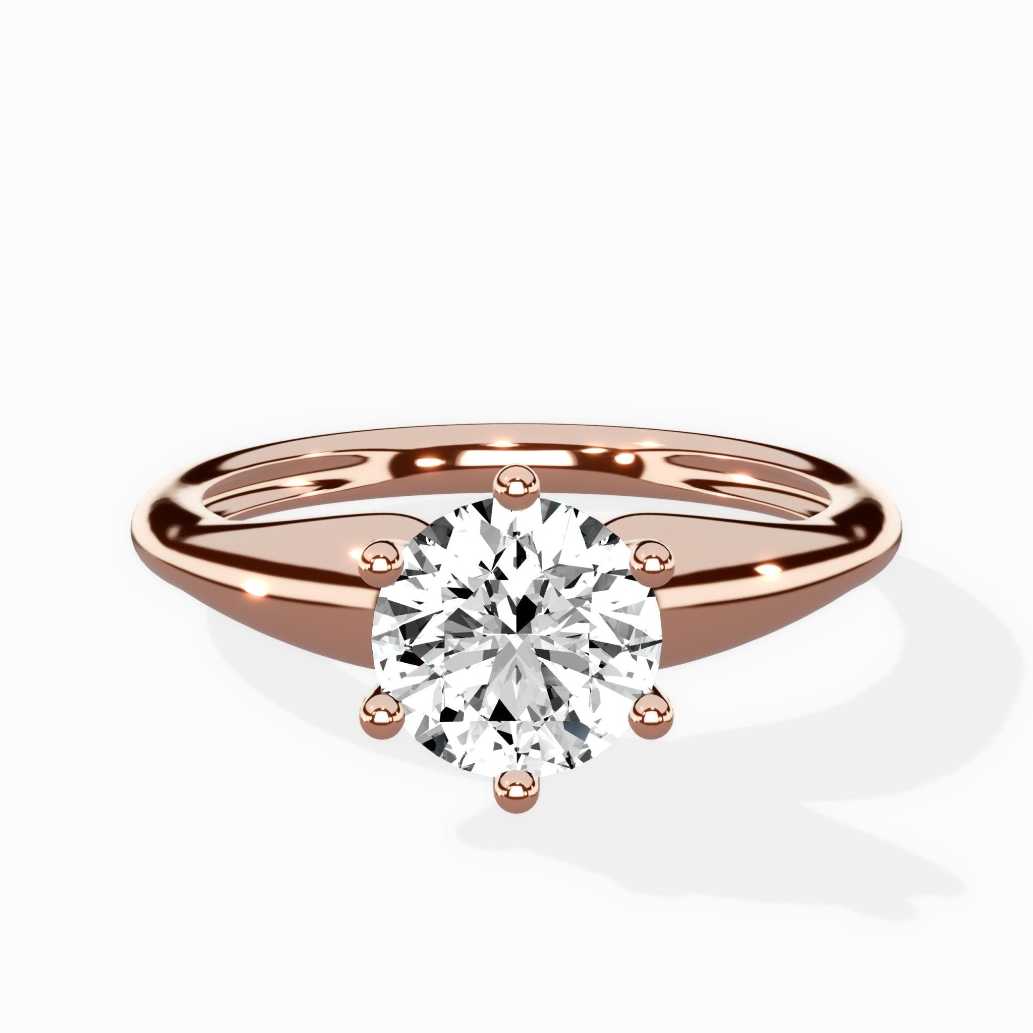 Classic Four Prong Solitaire Ring Engagement Ring - The Better Diamonds