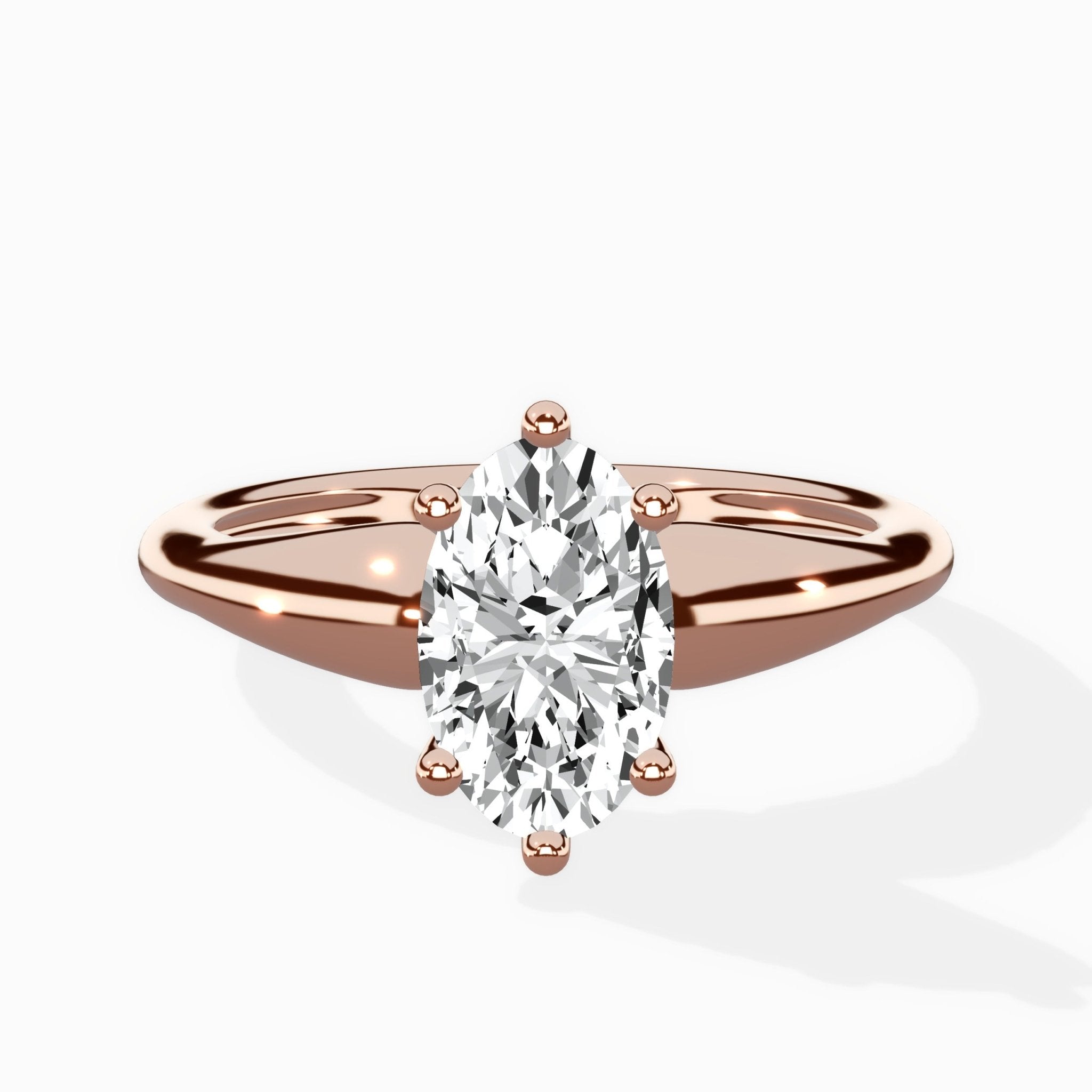 Classic Four Prong Solitaire Ring Engagement Ring - The Better Diamonds