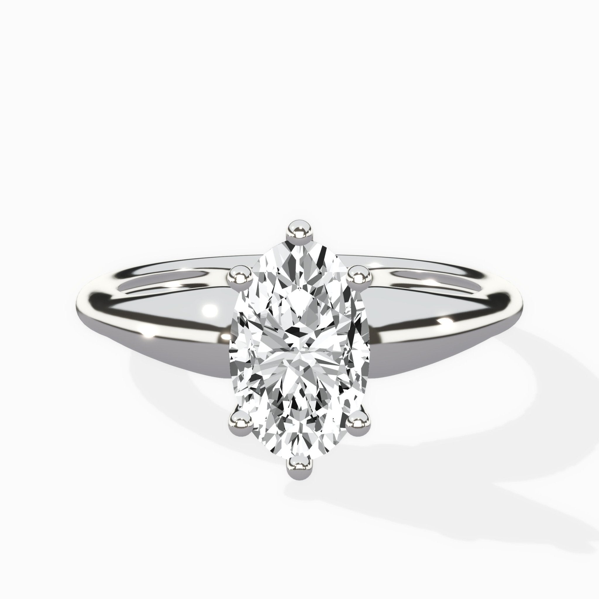 Classic Four Prong Solitaire Ring Engagement Ring - The Better Diamonds