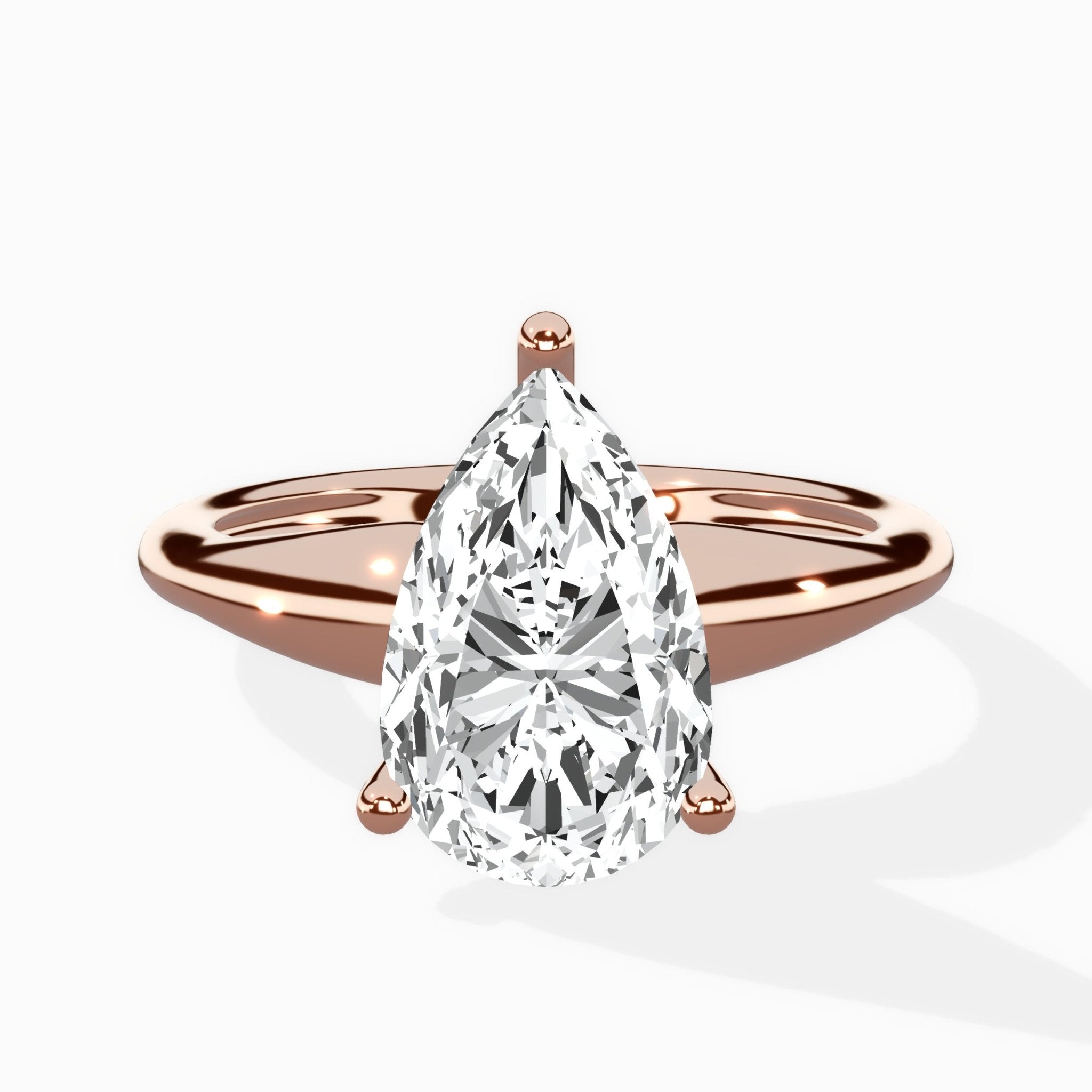 Classic Four Prong Solitaire Ring Engagement Ring - The Better Diamonds