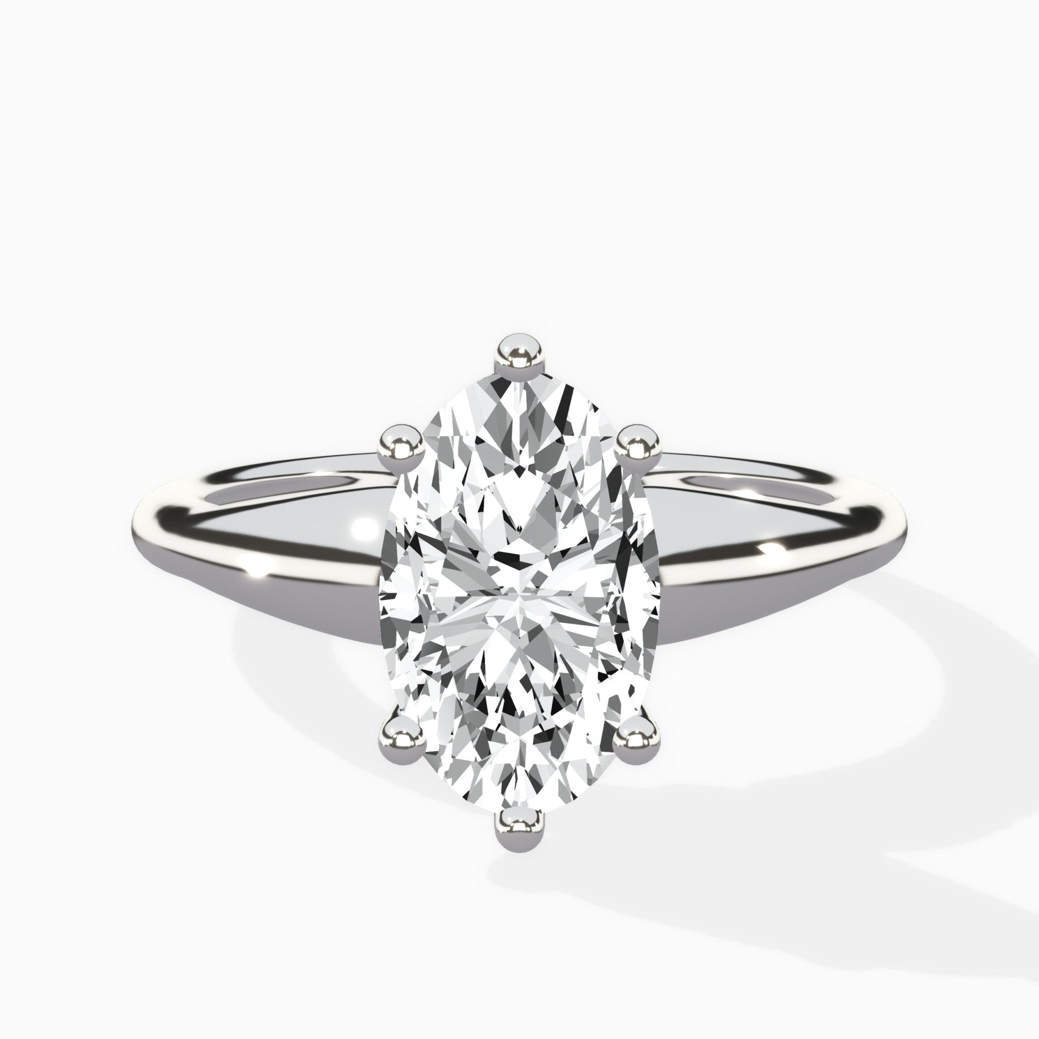 Classic Four Prong Solitaire Ring Engagement Ring - The Better Diamonds
