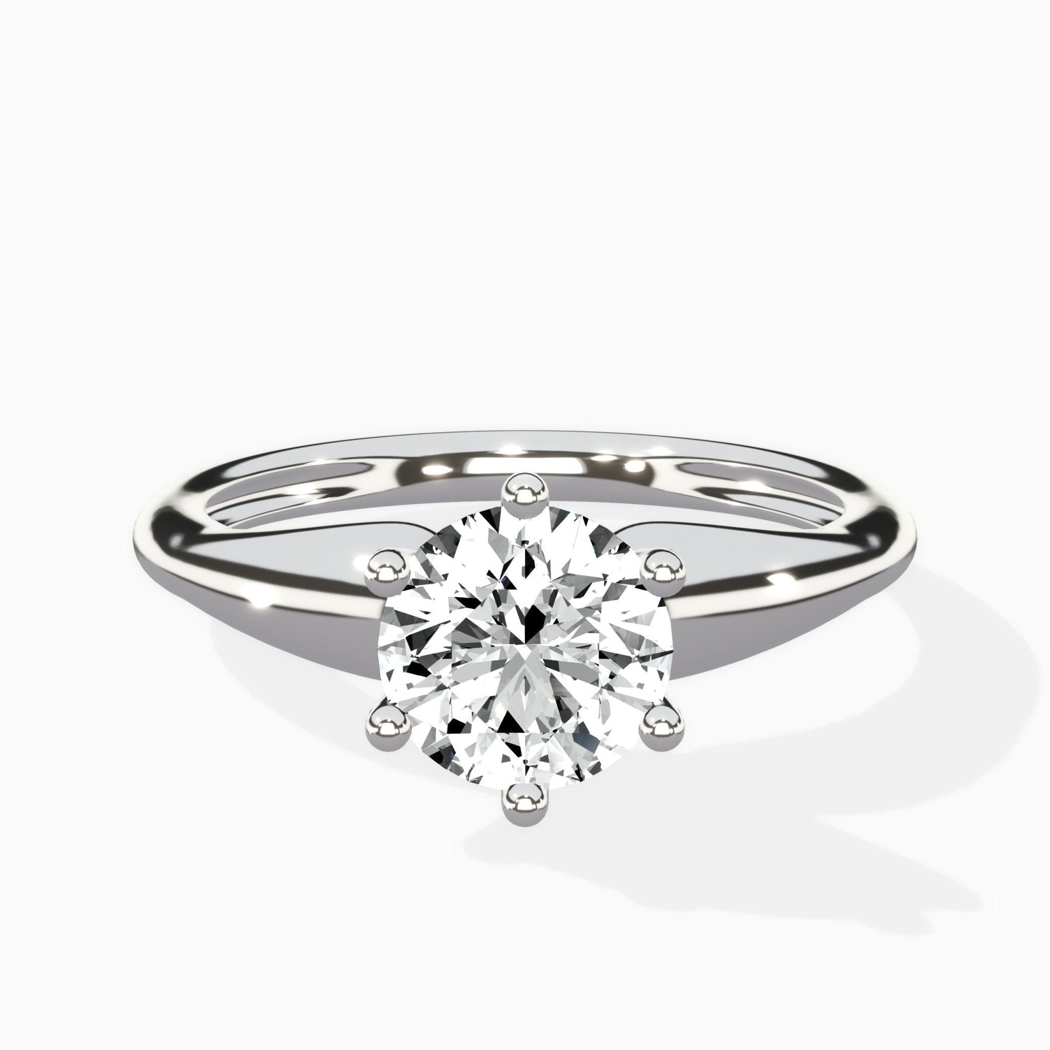 Classic Four Prong Solitaire Ring Engagement Ring - The Better Diamonds