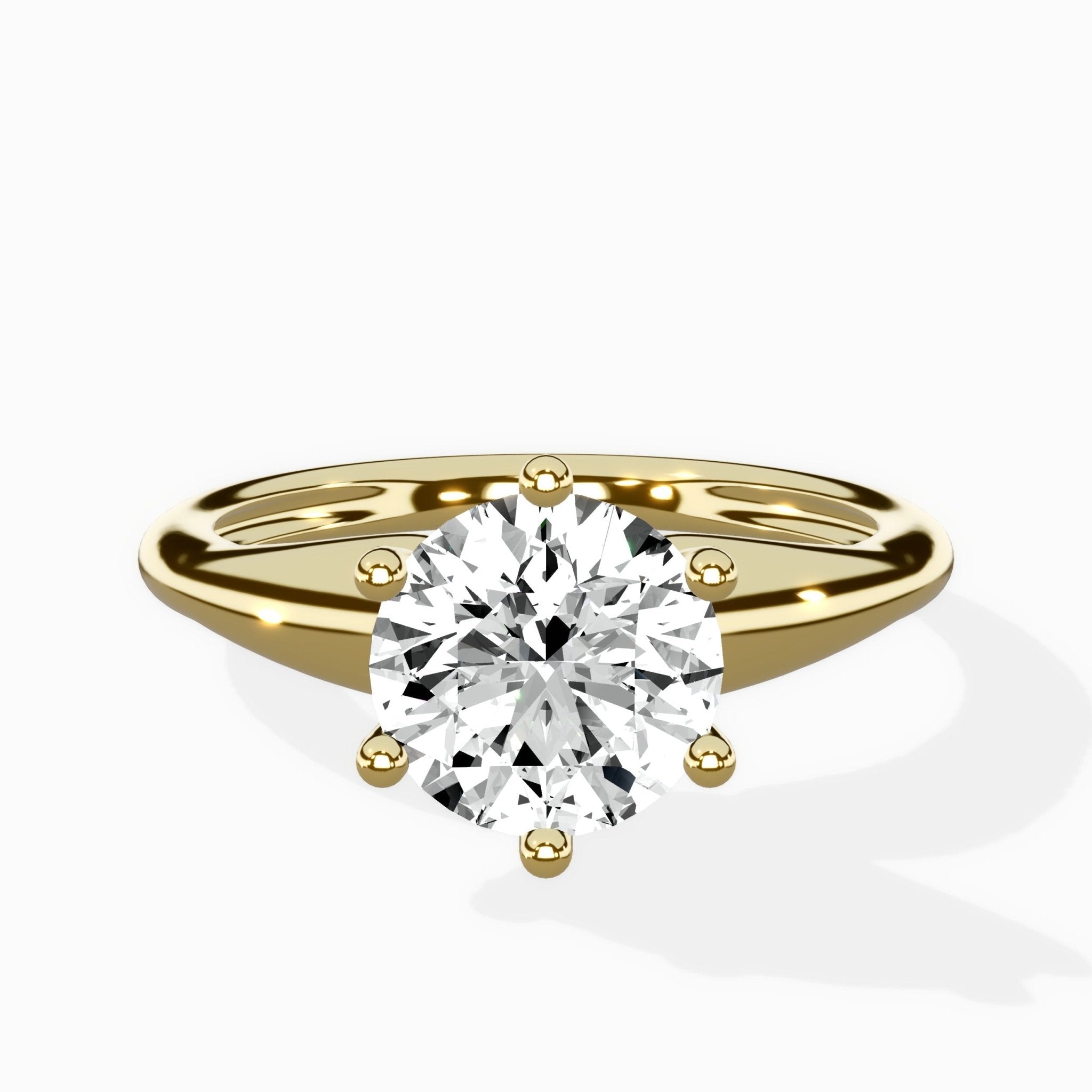 Classic Four Prong Solitaire Ring Engagement Ring - The Better Diamonds