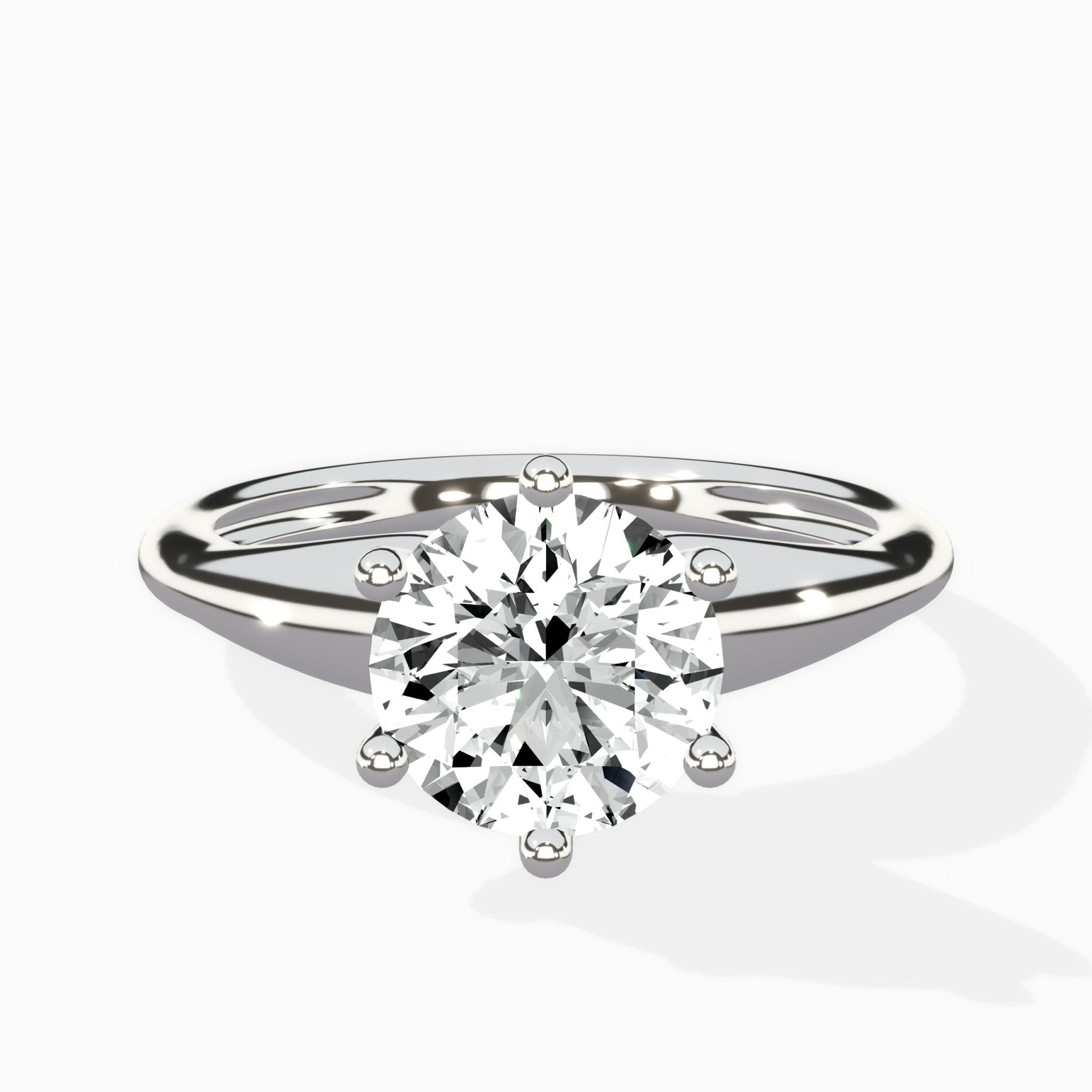 Classic Four Prong Solitaire Ring Engagement Ring - The Better Diamonds