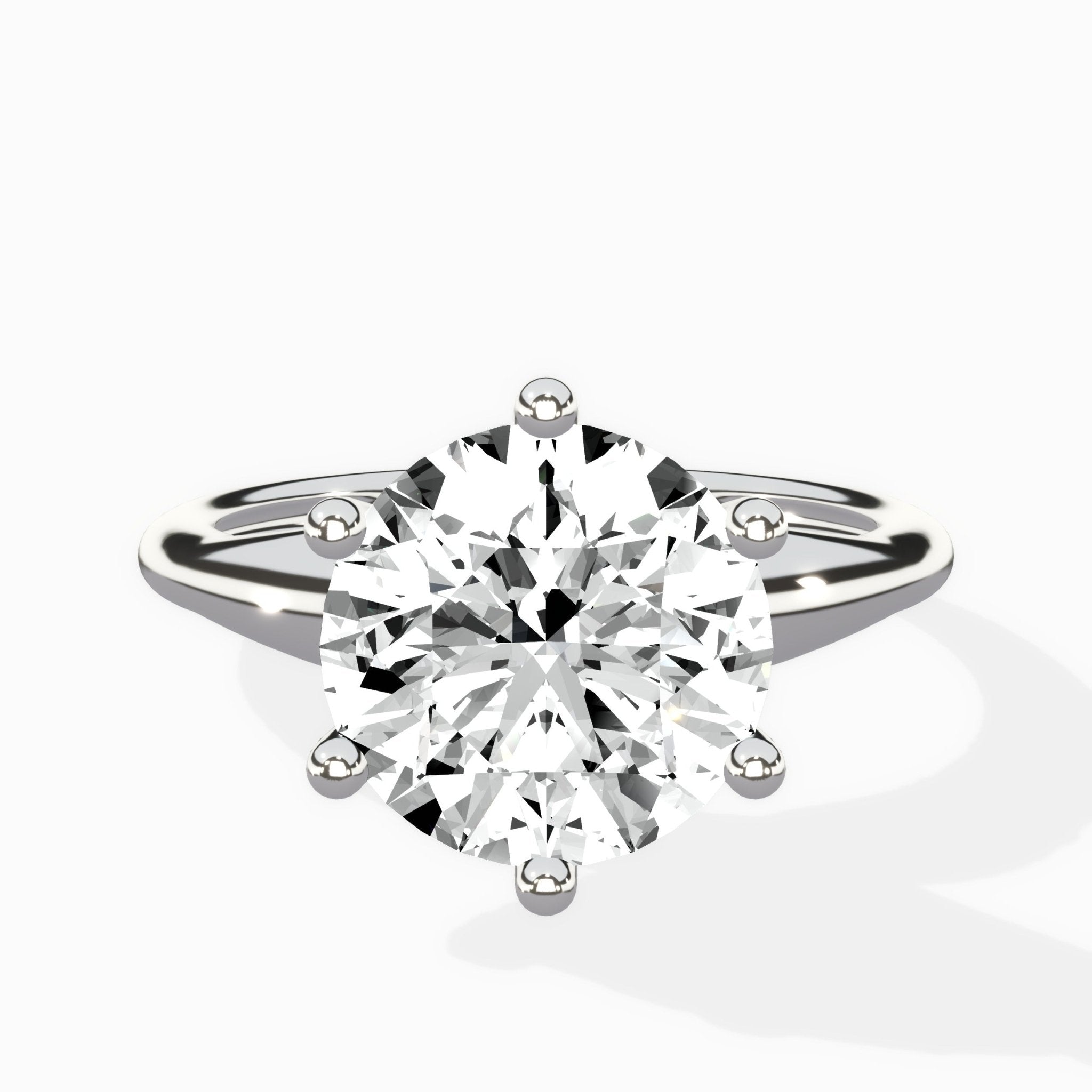 Classic Four Prong Solitaire Ring Engagement Ring - The Better Diamonds