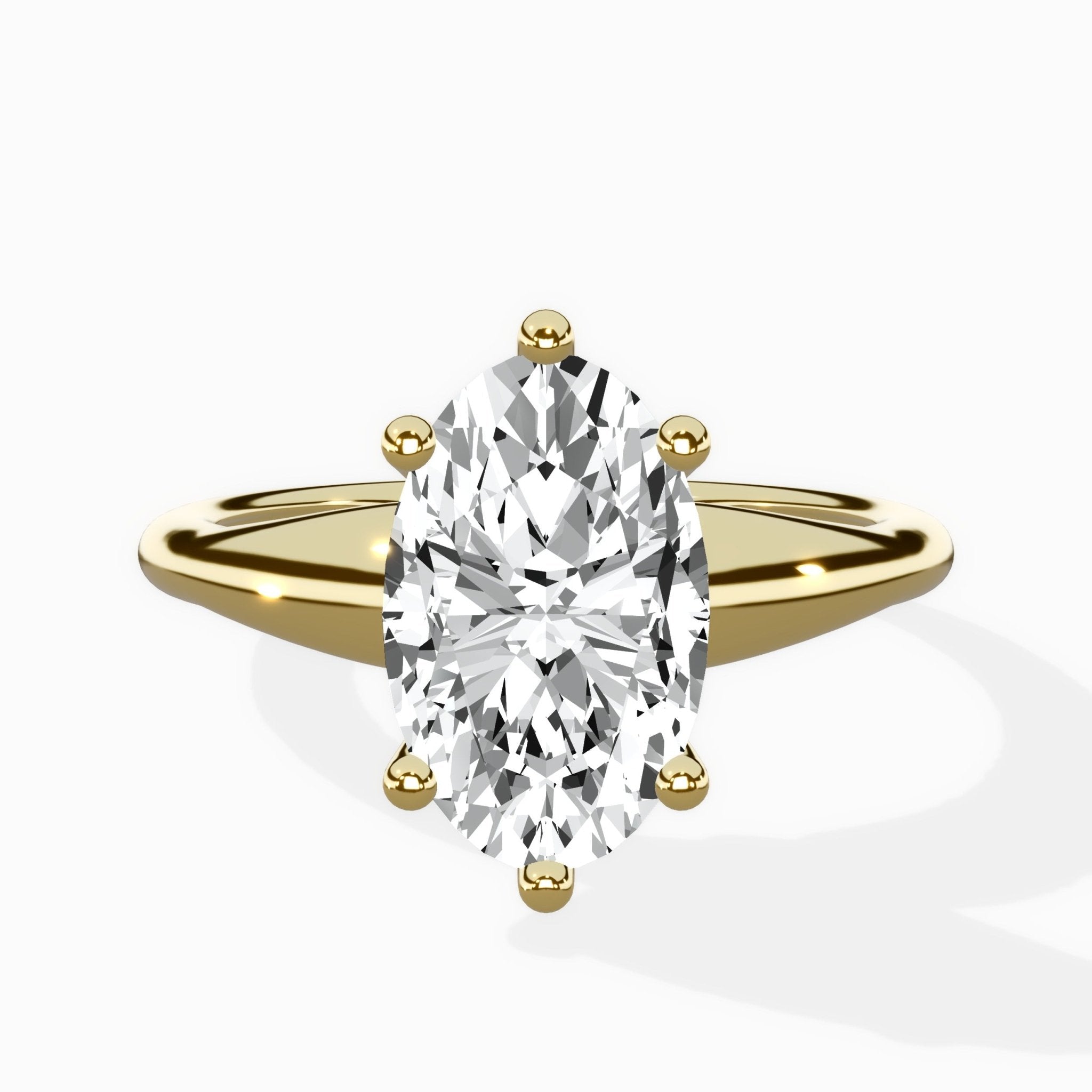 Classic Four Prong Solitaire Ring Engagement Ring - The Better Diamonds