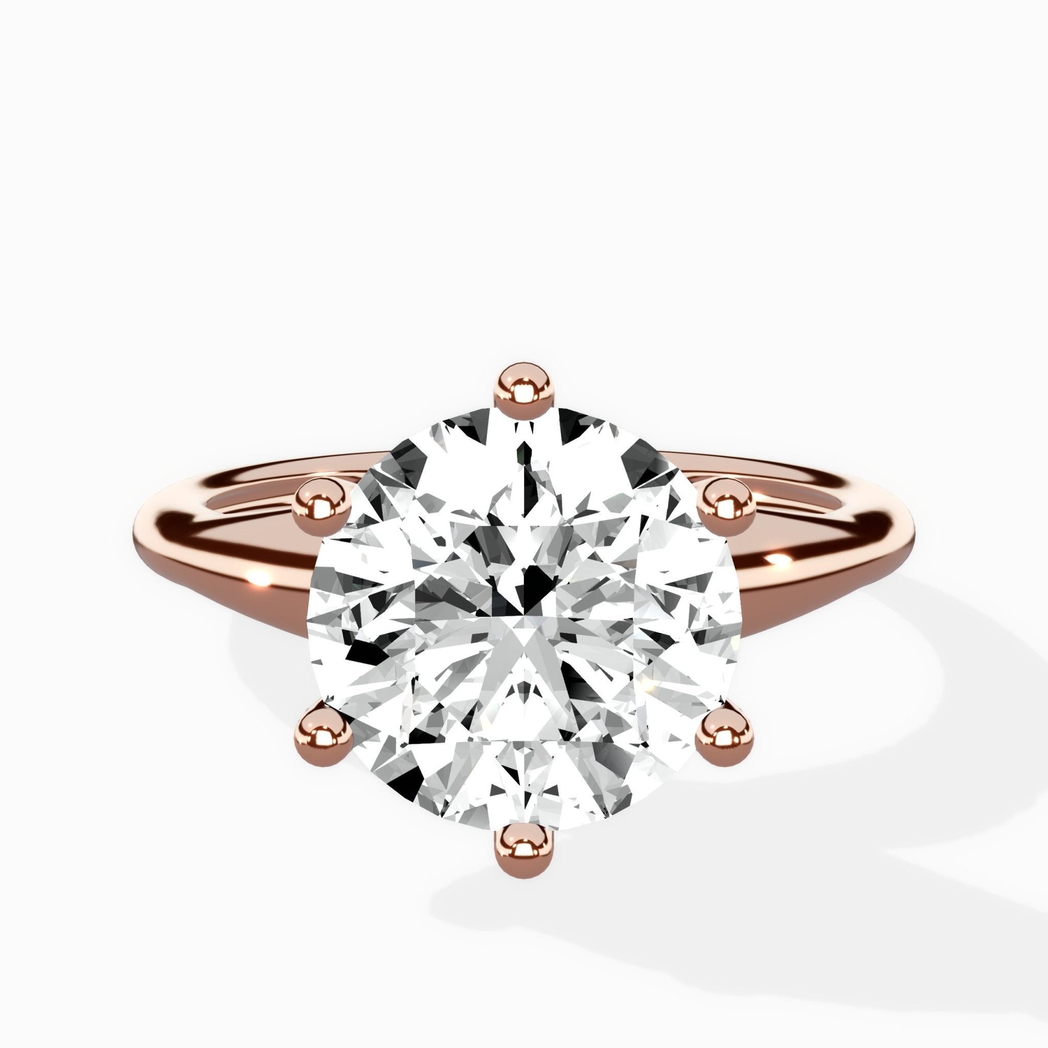 Classic Four Prong Solitaire Ring Engagement Ring - The Better Diamonds