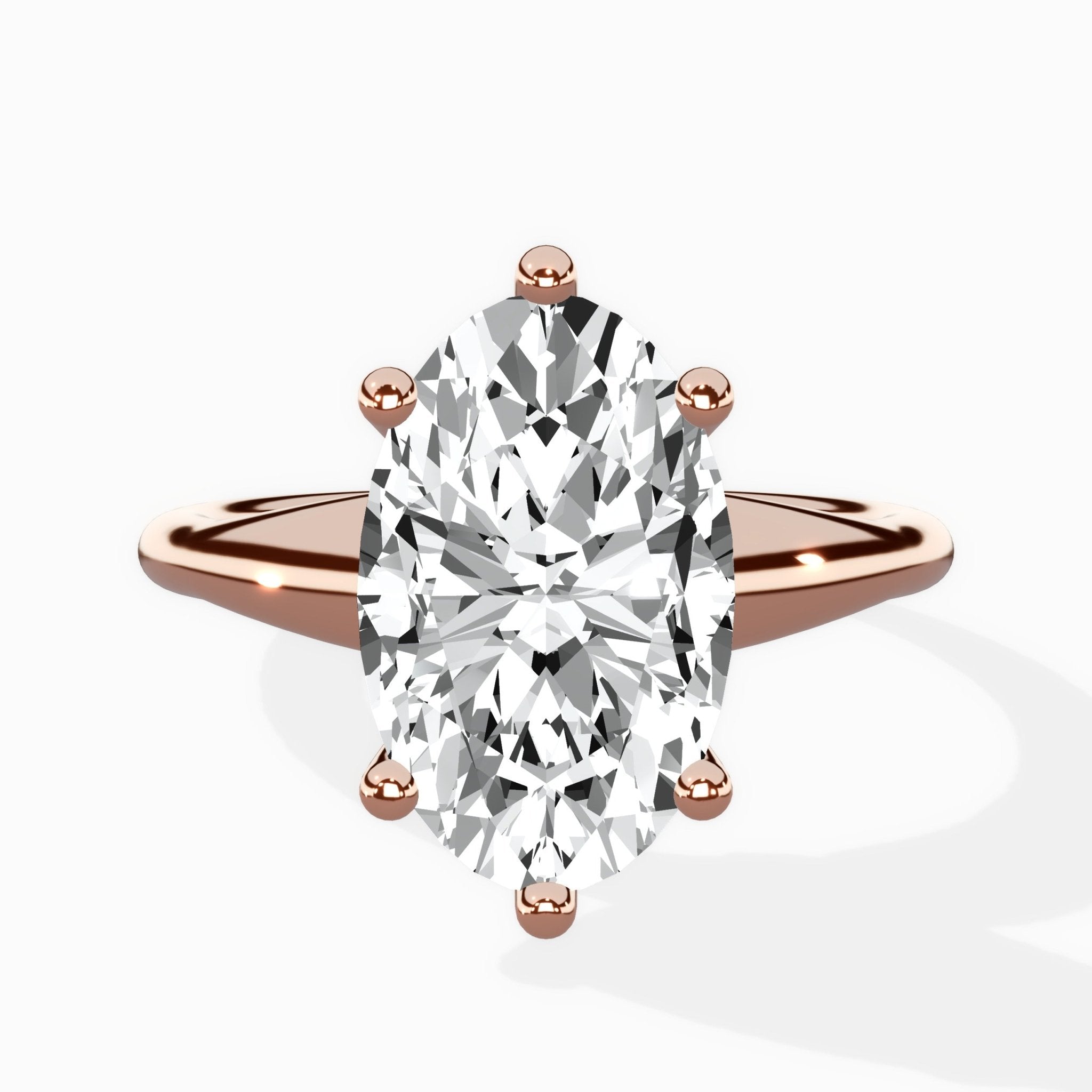 Classic Four Prong Solitaire Ring Engagement Ring - The Better Diamonds