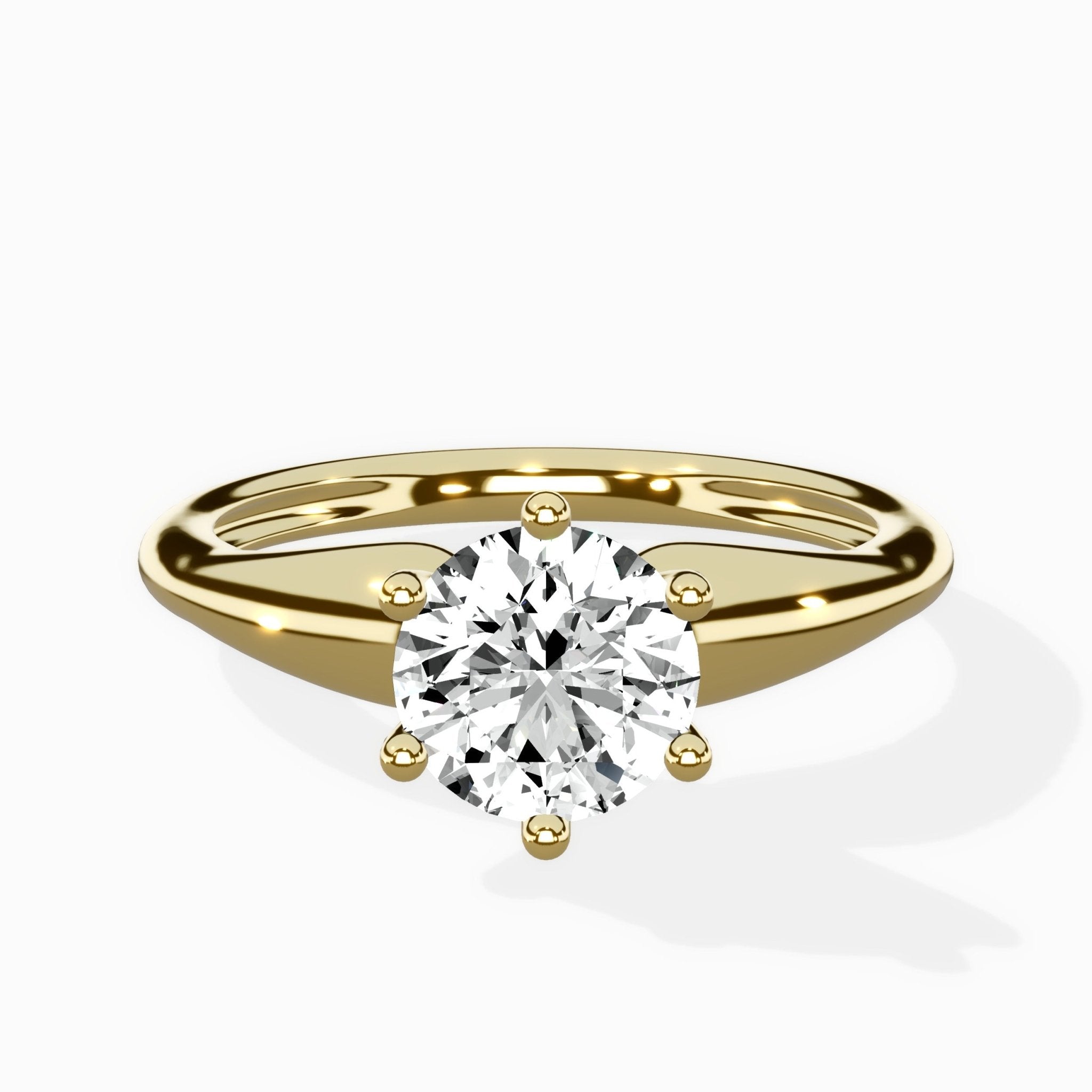 Classic Four Prong Solitaire Ring Engagement Ring - The Better Diamonds