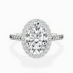 Classic Halo Cathedral Engagement Ring - The Better Diamonds