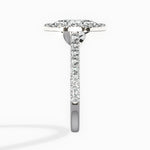 Classic Halo Cathedral Engagement Ring - The Better Diamonds