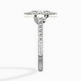 Classic Halo Cathedral Engagement Ring - The Better Diamonds