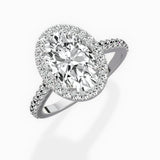 Classic Halo Cathedral Engagement Ring - The Better Diamonds