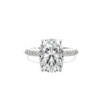 Classic Pave Solitaire Engagement Ring - The Better Diamonds