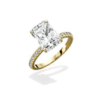 Classic Pave Solitaire Engagement Ring - The Better Diamonds