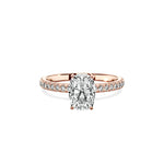 Classic Pave Solitaire Engagement Ring - The Better Diamonds