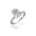 Classic Pave Solitaire Engagement Ring - The Better Diamonds